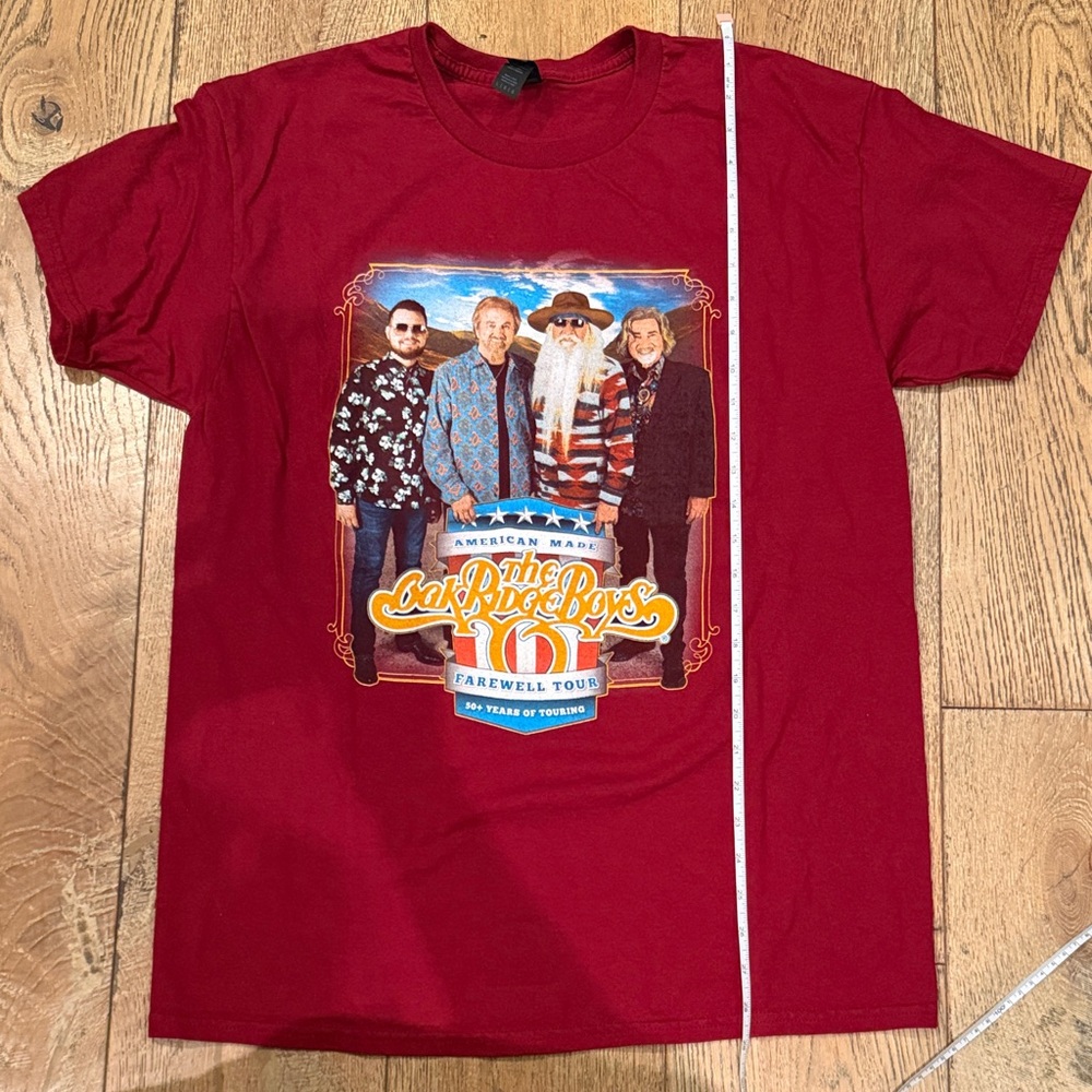 Maroon Oak Ridge Boys Farewell Tour Graphic Tee country vintage band t-shirt - Picture 3 of 6